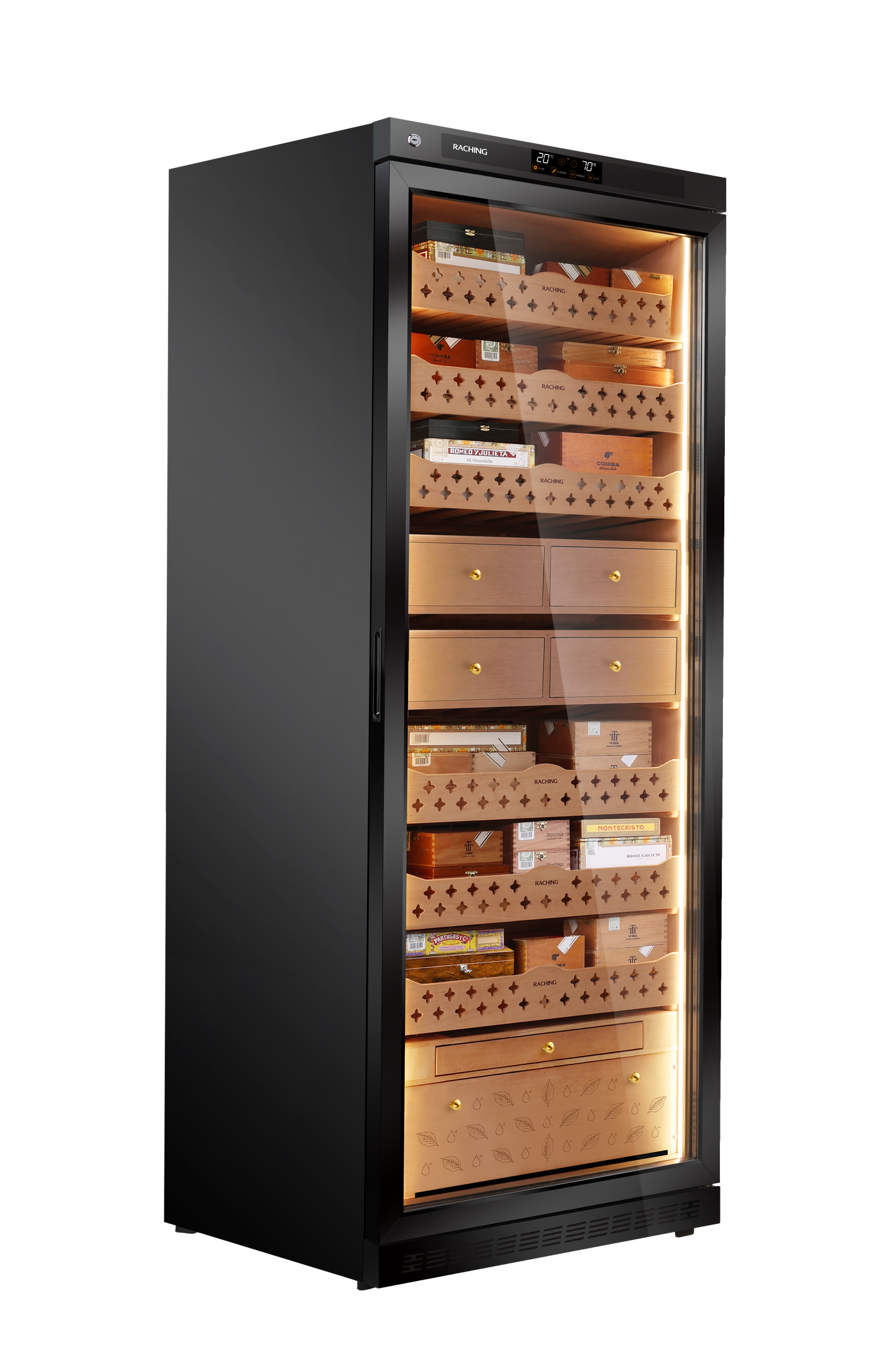 MON5800A Premium Electronic Cigar Humidor| 2500 Cigars